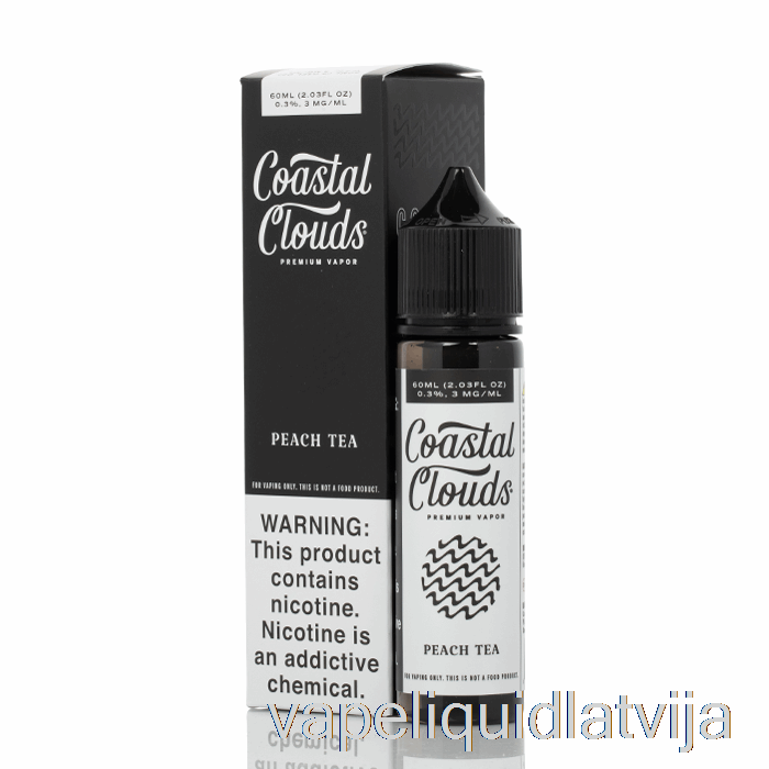 Persiku Tēja - Piekrastes Mākoņi Co. - 60 Ml 0mg Vape šķidruma